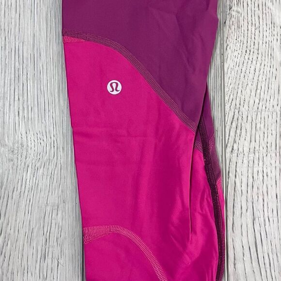 Lululemon Women Size 8 Colour Me Ombre Colorblock Tight Athletic Pullon Leggings - Picture 7 of 7